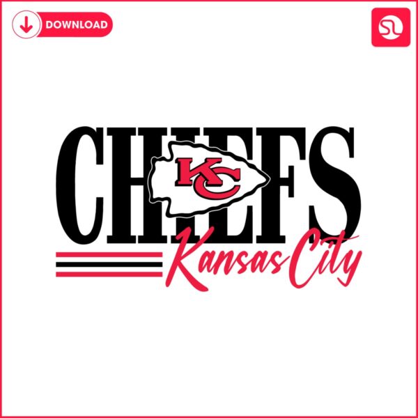 The Kansas City Chiefs logo on a white background.