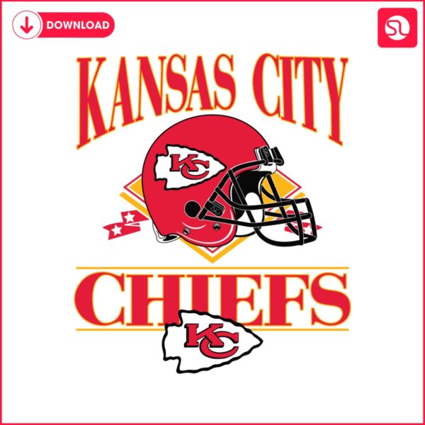 The Kansas City Chiefs logo is shown on a white background in an SVG format.