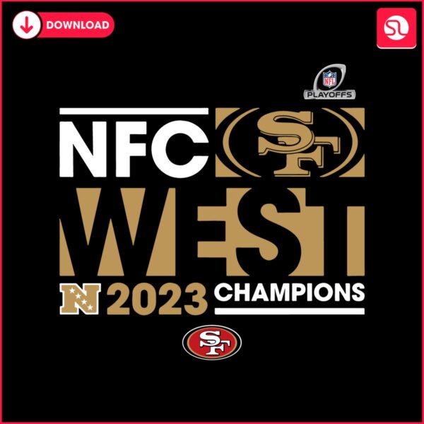 San Francisco 49ers NFC West Champions SVG logo.