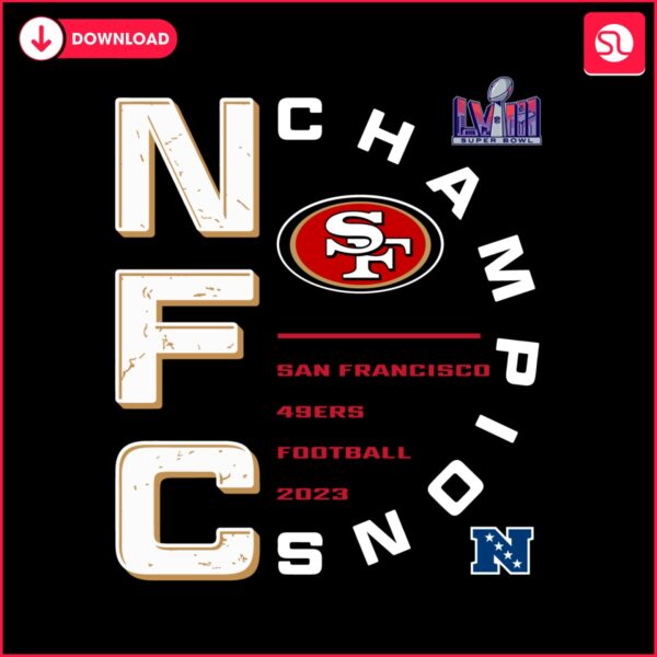 nfc-champions-san-francisco-49ers-football-2023-svg