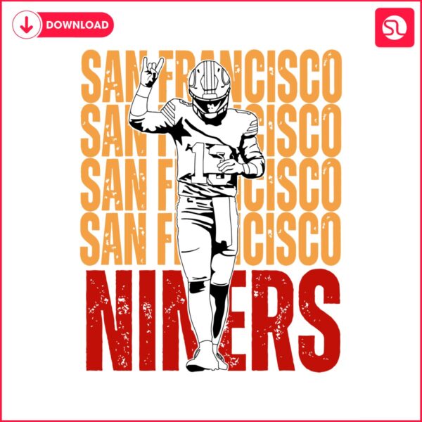 nfl-san-francisco-niners-player-svg