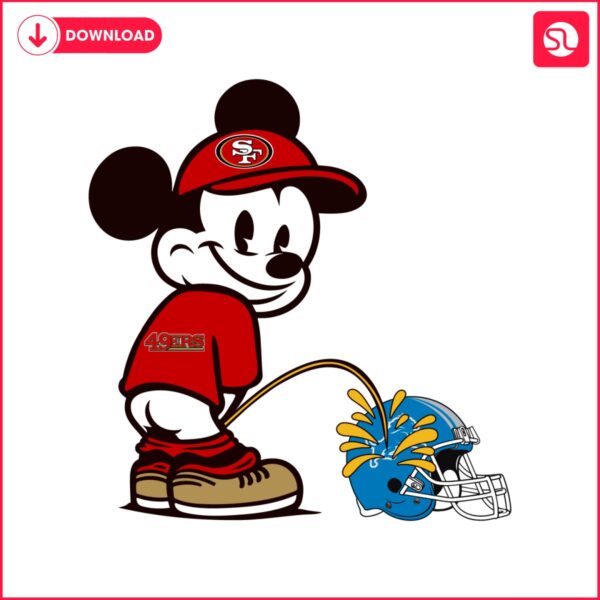 mickey-49ers-piss-on-lions-helmet-svg