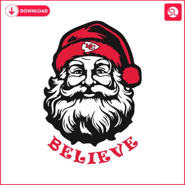 Kansas City Chiefs Santa Claus SVG