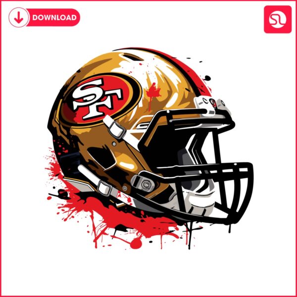 Vintage San Francisco 49ers Helmet SVG.