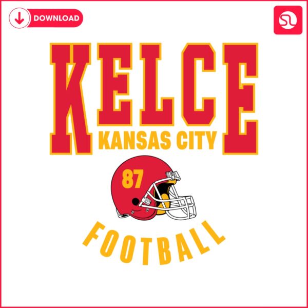 The Kansas City Chiefs logo for kelce kansas city football.