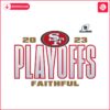 The San Francisco 49ers logo featuring the word 'faithful' on it, now available in SVG format.