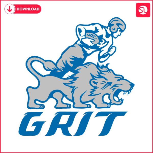 nfl-grit-football-player-and-lion-svg