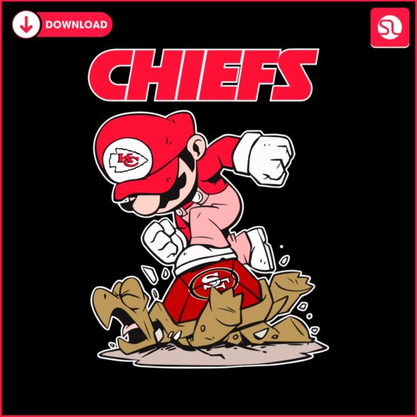 mario-chiefs-stomps-on-san-francisco-49ers-svg