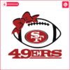 san-francisco-49ers-football-bow-tie-svg