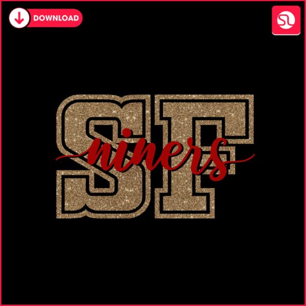 glitter-sf-niners-49ers-football-png