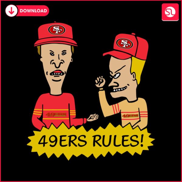 beavis-and-butt-head-san-francisco-49ers-rules-svg