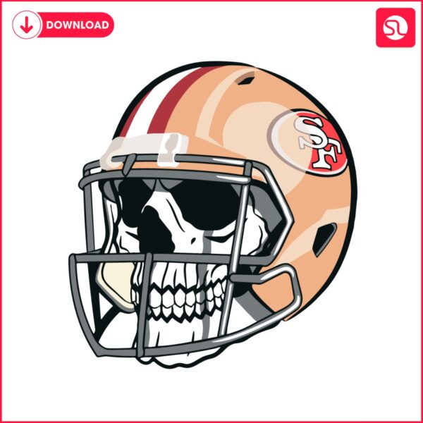 skull-wear-san-francisco-49ers-football-helmet-svg