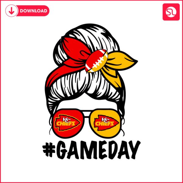 messy-bun-game-day-kansas-city-chiefs-svg