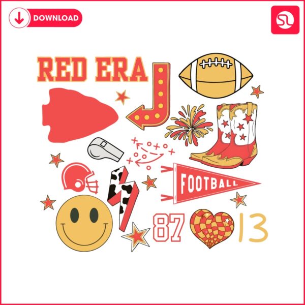 retro-red-era-football-kelce-swift-png