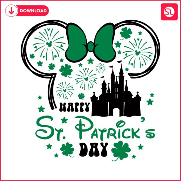 happy-st-patricks-day-minnie-head-castle-svg