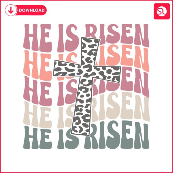 retro-he-is-risen-easter-cross-svg