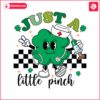 just-a-little-pinch-shamrock-nurse-svg