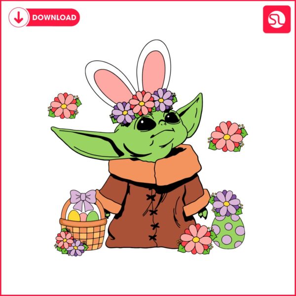 floral-baby-yoda-easter-eggs-svg