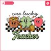 one-lucky-teacher-shamrock-patricks-day-svg