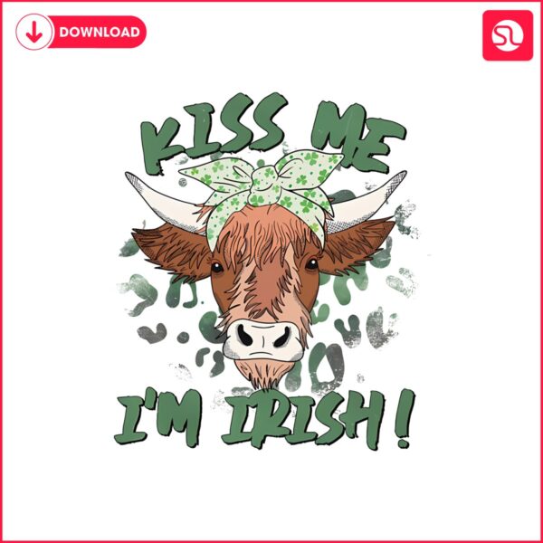 kiss-me-im-irish-highland-cow-png