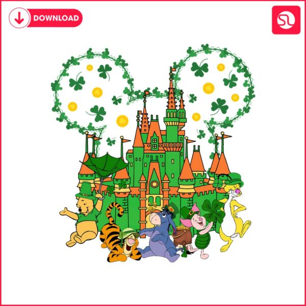 winnie-the-pooh-st-patricks-day-castle-png