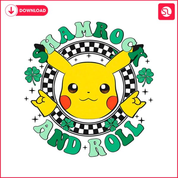 cute-pikachu-shamrock-and-roll-png