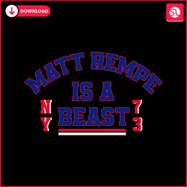 nhl-new-york-rangers-matt-rempe-is-a-beast-svg