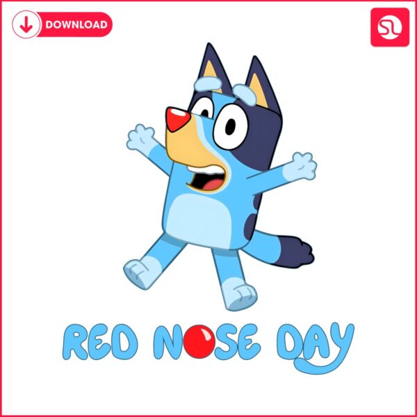 red-nose-day-cute-bluey-fundraising-png
