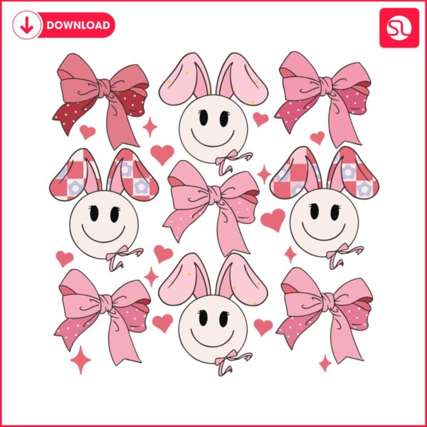 coquette-bow-tie-bunny-smiley-face-easter-svg