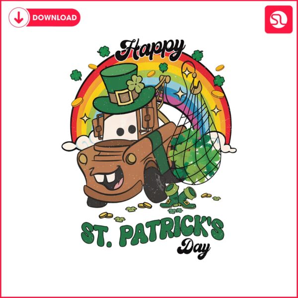 pixar-cars-tow-mater-happy-st-patricks-day-png