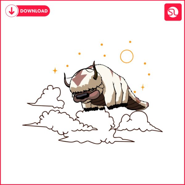 appa-sky-bison-avatar-the-last-airbender-svg