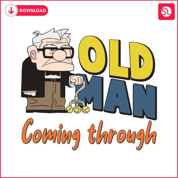 disney-carl-fredricksen-old-man-coming-through-svg