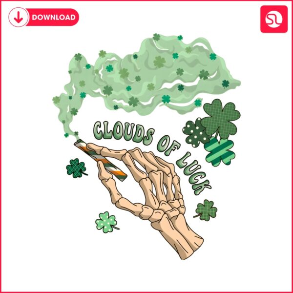 st-patricks-day-clouds-of-luck-skeleton-hand-png