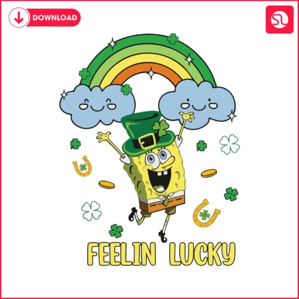 feelin-lucky-st-patricks-day-spongebob-svg