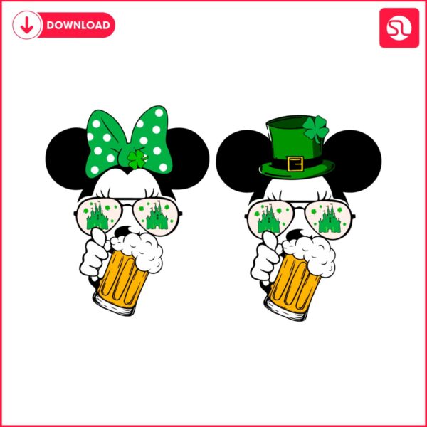mickey-and-minnie-mouse-drinking-st-patricks-day-svg