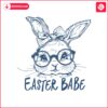 vintage-easter-babe-bunny-face-svg