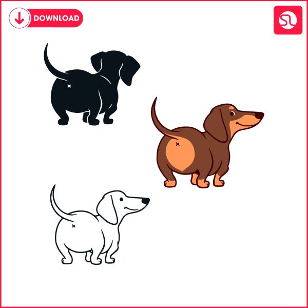 cute-dachshund-dog-cartoon-bundle-svg