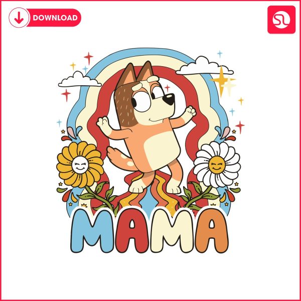floral-bluey-mama-chilli-heeler-mothers-day-svg