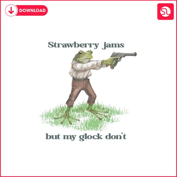 frog-strawberry-jams-but-my-glock-png