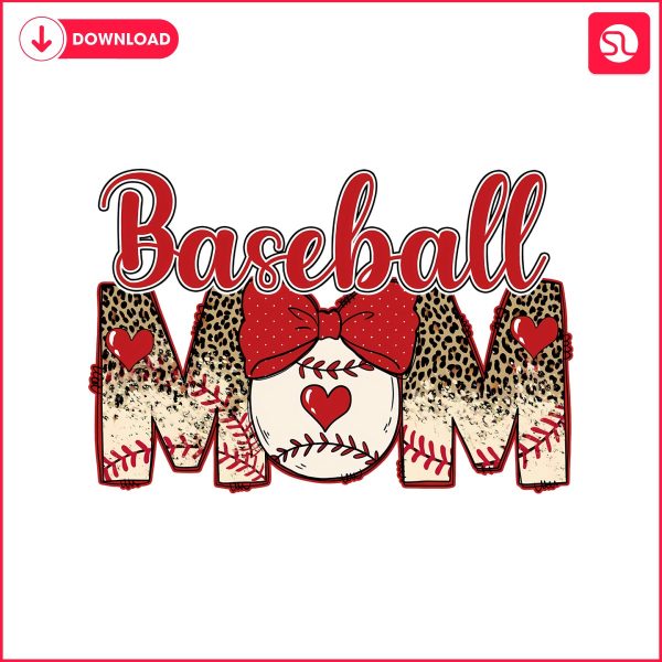 leopard-baseball-mom-bow-heart-svg