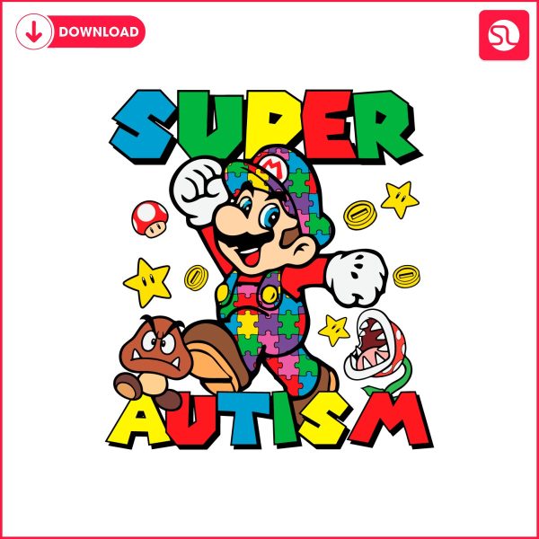 super-autism-mario-puzzle-pieces-svg