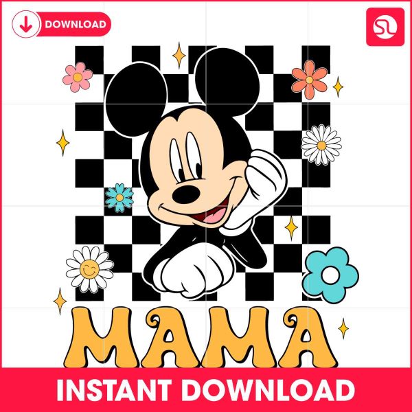 checkered-mama-mickey-mouse-mothers-day-svg