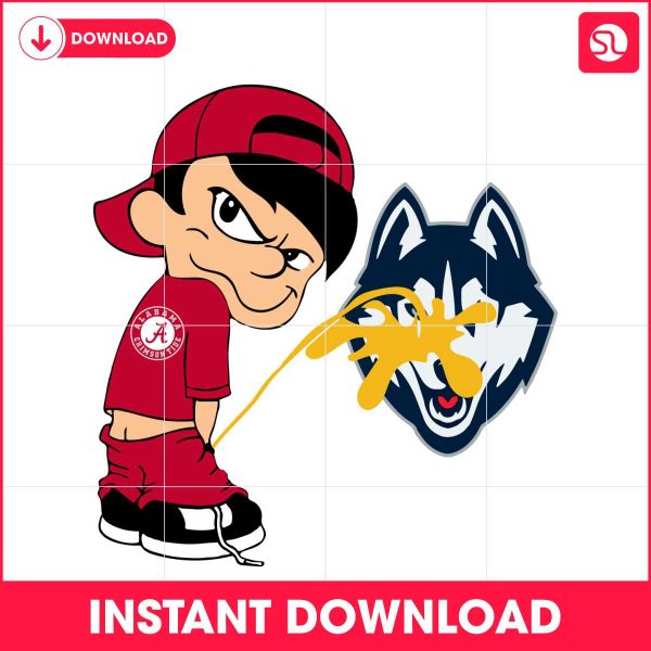 funny-boy-alabama-crimson-tide-piss-on-uconn-huskies-svg