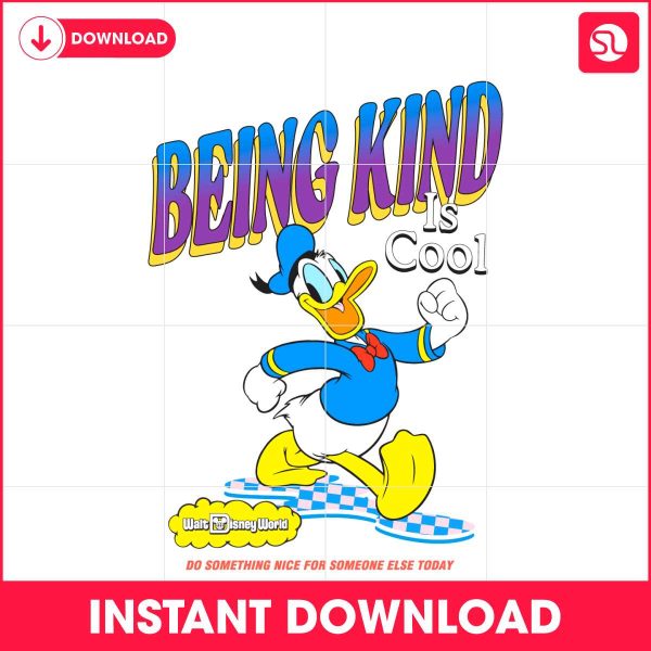 funny-donald-duck-being-kind-is-cool-svg