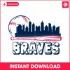 retro-braves-baseball-city-skyline-svg