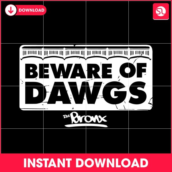 beware-of-bronx-dawgs-baseball-svg