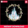 retro-disney-magical-castle-wreath-png