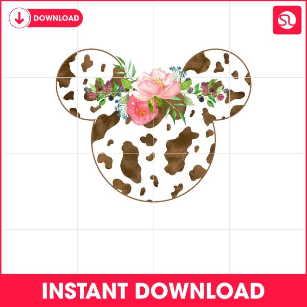 disney-mouse-head-floral-mickey-png