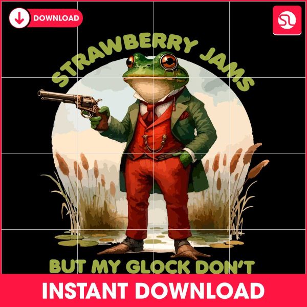 retro-strawberry-jams-but-my-glock-dont-png