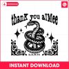 thank-you-aimee-tortured-poets-snake-svg